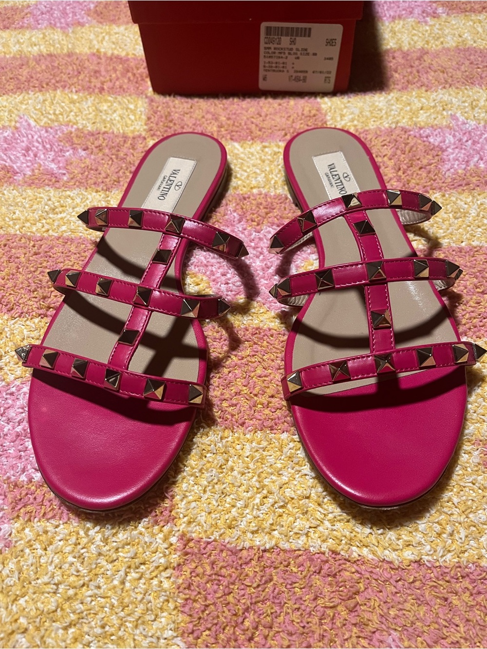 Valentino RockStud Leather Slides